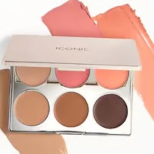 Iconic London Multi-Use Cream Blush, Bronze & Highlight Cream Palette